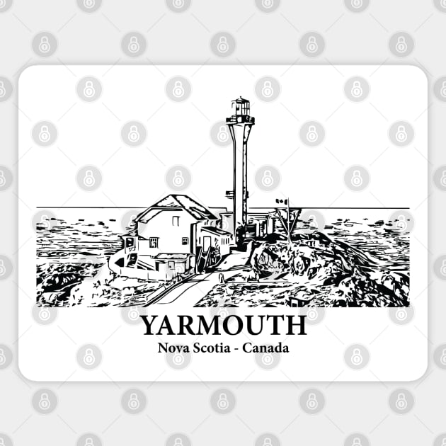 Yarmouth - Nova Scotia Magnet by Lakeric